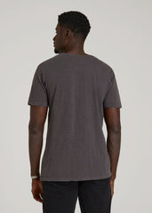 American Tall Online Shop | REGULAR-FIT Slub Tee for Tall Men in Charcoal