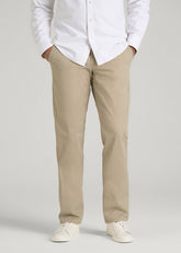 American Tall Online | Carman TAPERED Chinos for Tall Men in Desert Khaki