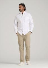 American Tall Online | Carman TAPERED Chinos for Tall Men in Desert Khaki