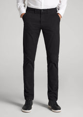 American Tall Online Shop | Carman TAPERED Chinos for Tall Men in Black