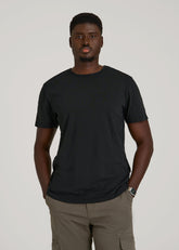 American Tall Discount | REGULAR-FIT Slub Tee for Tall Men in Black
