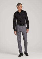 American Tall Sale | Oskar Easy Care Dress Shirt for Tall Men in Black