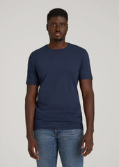 American Tall For Sale | The Essential Slim Fit Crewneck Tee for Tall Men in Navy