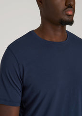 American Tall For Sale | The Essential Slim Fit Crewneck Tee for Tall Men in Navy