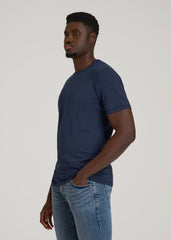 American Tall For Sale | The Essential Slim Fit Crewneck Tee for Tall Men in Navy
