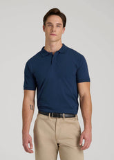 American Tall Online Shop | Classic Polo with Embroidered Logo for Tall Men in Marine Navy