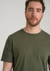 American Tall For Sale | REGULAR-FIT Slub Tee for Tall Men in Olive