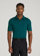 American Tall Outlet | Performance Vented Golf Polo for Tall Men in Deep Teal