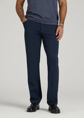 American Tall For Sale | Soft Flex Ponte Pants for Tall Men in Navy