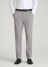 American Tall Online Shop | Flex Tech Suit Pants for Tall Men in Ice Grey Nailhead
