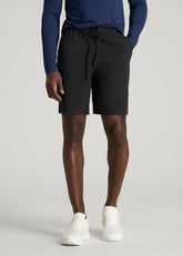 American Tall Discount | Featherweight Linerless Running Short for Tall Men in Black