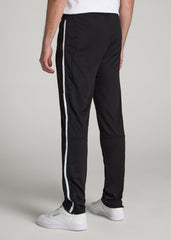 American Tall Online | Athletic Stripe Pants for Tall Men in Black