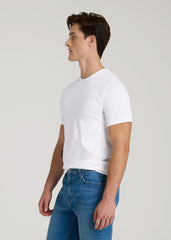 American Tall Sale | The Everyday Regular Fit Crewneck T-Shirt for Tall Men in White