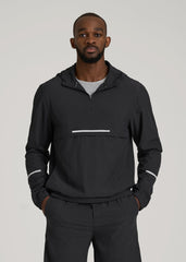 American Tall Sale | Featherweight Packable Anorak for Tall Men in Black