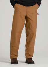 American Tall For Sale | LJ&S Double Front Utility Work Pants for Tall Men in Vintage Tan