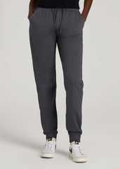 American Tall Online | Garment Dyed Joggers for Tall Women in Washed Charcoal Rinse