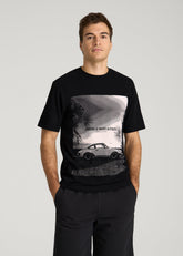 American Tall Sale | Auto Graphic Tee for Tall Men in Black