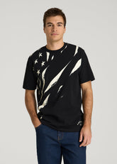 American Tall For Sale | Monochrome Flag Graphic Tee for Tall Men in Black