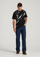 American Tall For Sale | Monochrome Flag Graphic Tee for Tall Men in Black