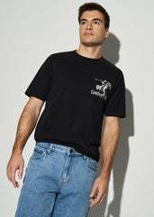 American Tall Discount | Rodeo Graphic Tee for Tall Men in Black