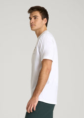 American Tall Outlet | Country Club Graphic Tee for Tall Men in White