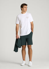 American Tall Outlet | Country Club Graphic Tee for Tall Men in White