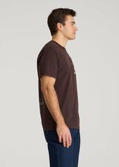 American Tall For Sale | Rodeo Graphic Tee for Tall Men in Brown