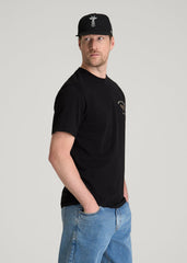 American Tall Online Shop | Country Club Graphic Tee for Tall Men in Black