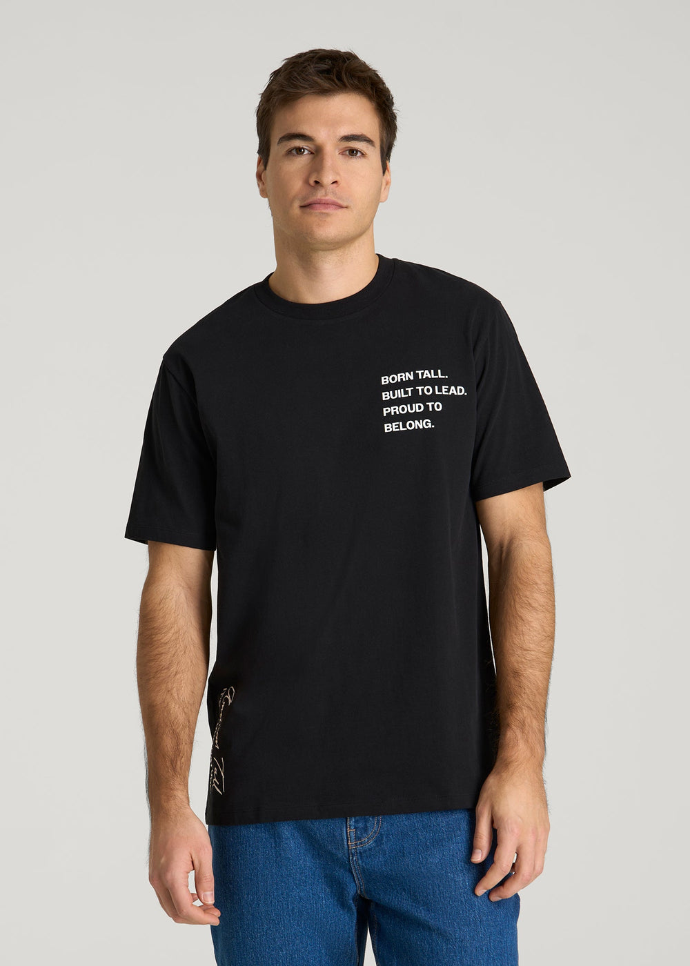 American Tall Sale | Mission Graphic Tee for Tall Men in Black