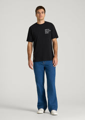 American Tall Sale | Mission Graphic Tee for Tall Men in Black