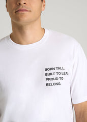American Tall For Sale | Mission Graphic Tee for Tall Men in White