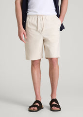 American Tall Sale | Stretch Commuter Pull-on Short for Tall Men in White Sand