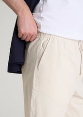 American Tall Sale | Stretch Commuter Pull-on Short for Tall Men in White Sand