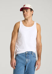 American Tall For Sale | Core Cotton Tank for Tall Men in White