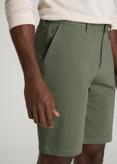 American Tall Online | Stretch Commuter Chino Short for Tall Men in Olive