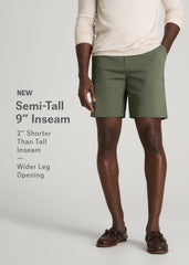 American Tall Online | Stretch Commuter Chino Short for Tall Men in Olive