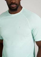 American Tall Discount | Vented Training Top for Tall Men in Opal Blue
