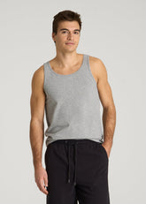 American Tall Sale | Core Cotton Tank for Tall Men in Heathered Grey