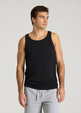 American Tall Outlet | Core Cotton Tank for Tall Men in Black