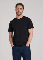 American Tall Online Shop | Core Cotton Crewneck Tee for Tall Men in Black