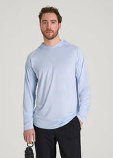 American Tall Online Shop | A.T. Performance Training Hoodie for Tall Men in Airy Blue