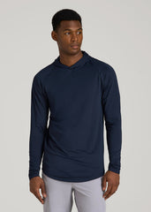 American Tall Outlet | A.T. Performance Training Hoodie for Tall Men in Evening Blue
