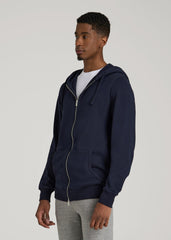 American Tall Online | Wearever 2.0 French Terry Full-Zip Hoodie for Tall Men in Evening Blue