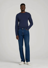 American Tall Sale | The Essential Slim Fit Long Sleeve Tee for Tall Men in Navy