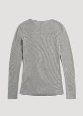 American Tall Outlet | LJ&S Long Thermal Undershirt for Tall Men in Grey Mix