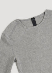 American Tall Outlet | LJ&S Long Thermal Undershirt for Tall Men in Grey Mix