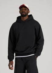 American Tall For Sale | Everyday French Terry Popover Hoodie for Tall Men in Black