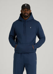 American Tall Online Shop | Core Motion Fleece Popover Hoodie for Tall Men in Navy Blue
