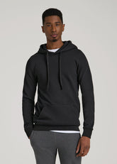 American Tall Discount | Wearever 2.0 Fleece Hoodie for Tall Men in Black