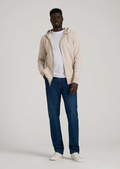 American Tall Sale | Wearever French Terry Full Zip Hoodie 2.0 in Oatmeal Mix